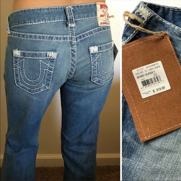 True Religion Bobby Super T Light Wash Jeans NWT - Picture 4 of 6